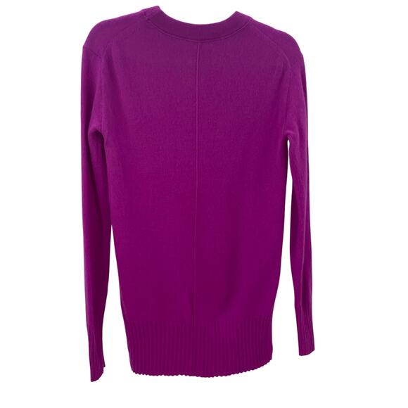 White + Warren XS Crewneck 100% Cashmere Sweater Fuschia - Picture 7 of 7